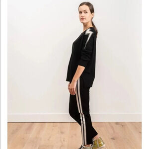Wyse London  Esme Lightening Bolt Sweater Black Size S